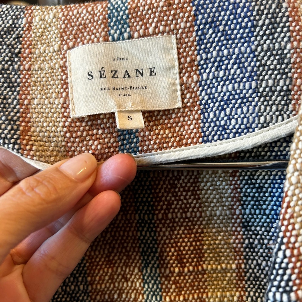 Sézane KARENA jacket size small gorgeous - Picture 8 of 10